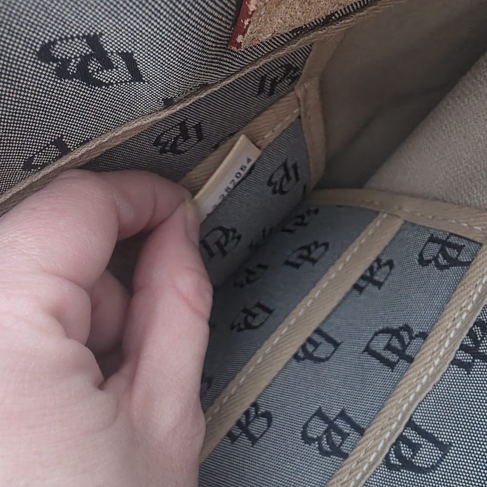 Dooney & Bourke Gray and Brown Tote Bag with Leather Trim - Picture 7 of 7